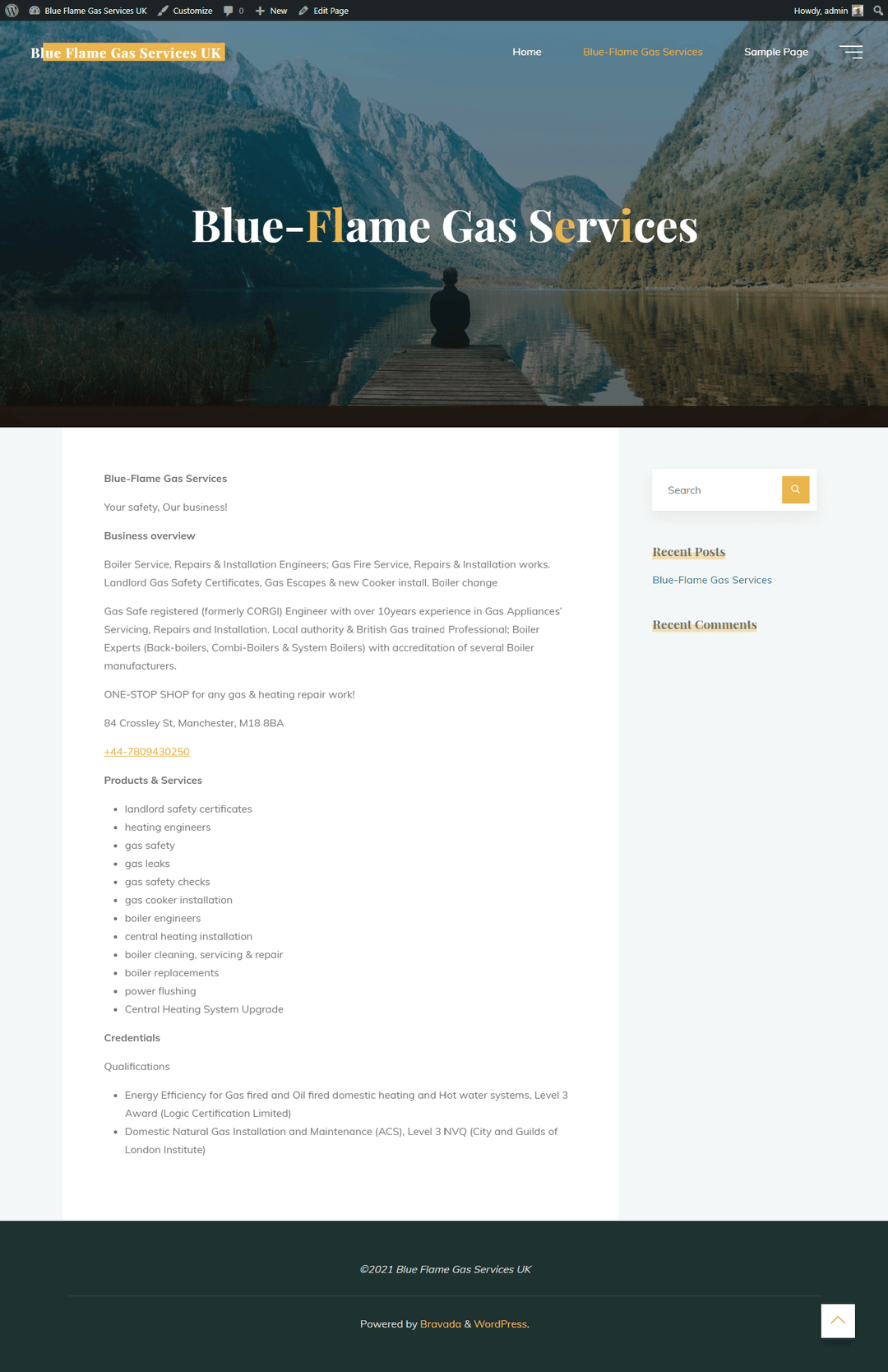 Blue Flame Gas Services CHU Digital